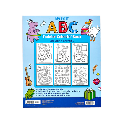 ABC: Amazing Animals Toddler Coloring Book