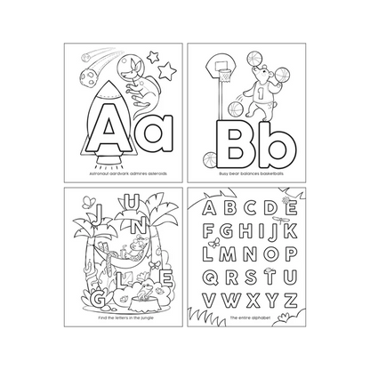 ABC: Amazing Animals Toddler Coloring Book