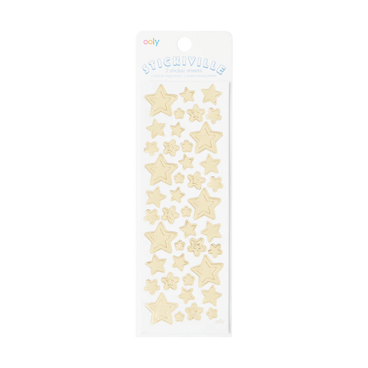 Stickiville Gold Stars Stickers