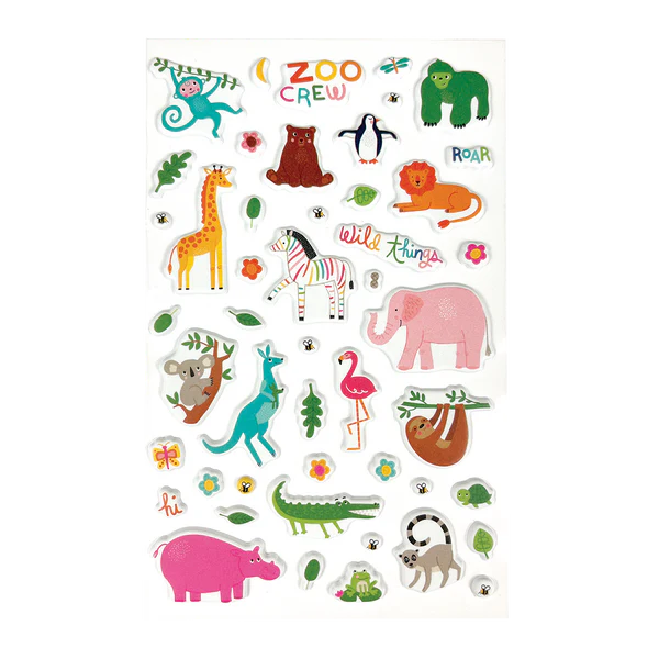Stickiville Zoo Crew Stickers