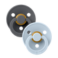 BIBS Colour 2 PACK Round Nipple Pacifiers