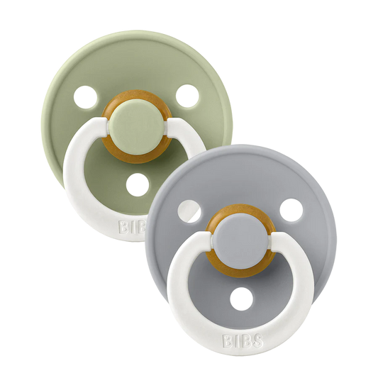 BIBS Colour GLOW 2 PACK Pacifiers