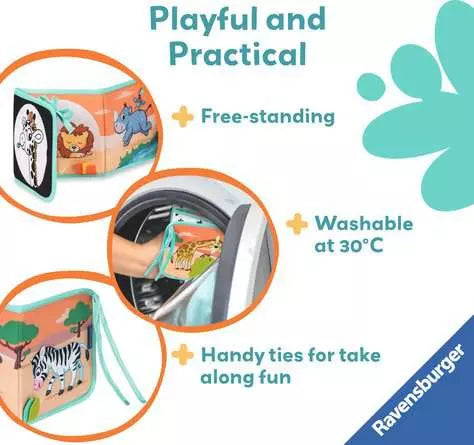 Tummy Time Book Wild Animals