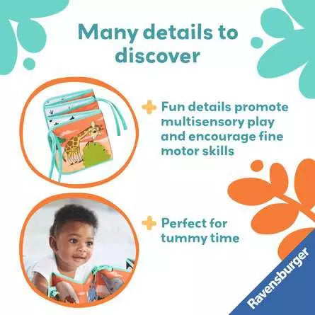 Tummy Time Book Wild Animals