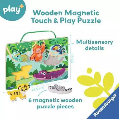 Wooden Touch and Play Puzzle In the Jungle