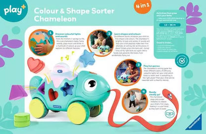 4-in-1 Colour and Shape Sorter Chameleon