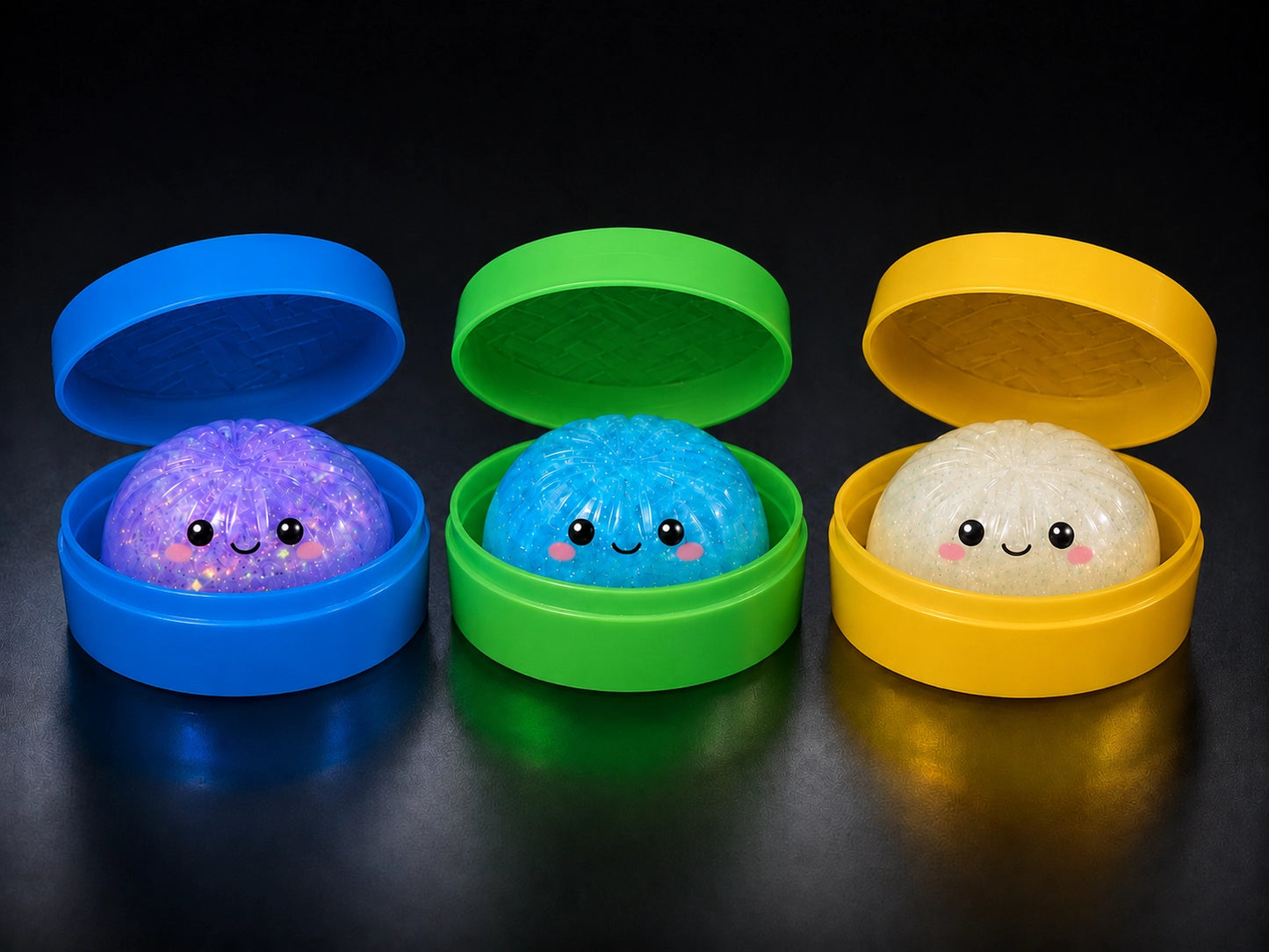 Glow-in-The-Dark Mystery Dumpling Squishy Toy