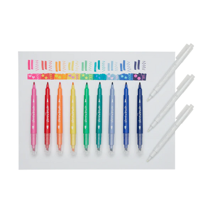 Stamp-A-Doodle Double-Ended Markers - Set of 12