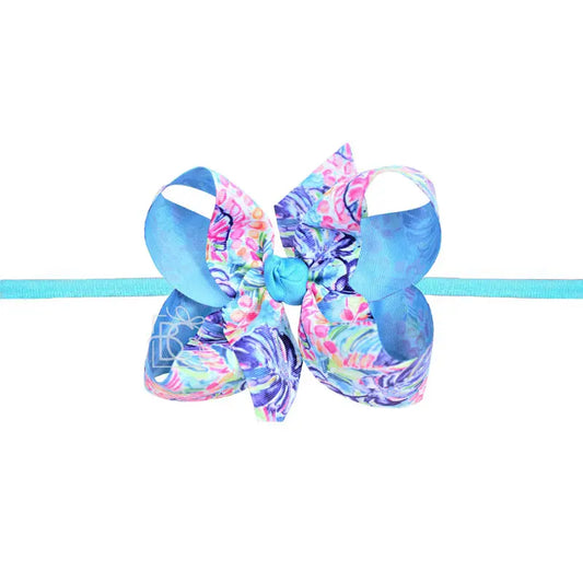 1/4" Pantyhose Headband w/ Lilly Inspired Bow