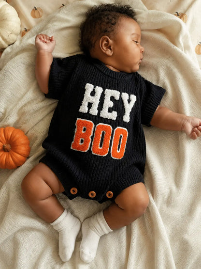 Sweater Romper - Hey Boo