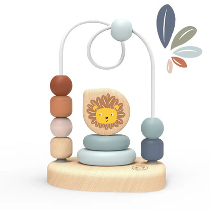 Lion FSC-Certified Wood Bead Maze Toy