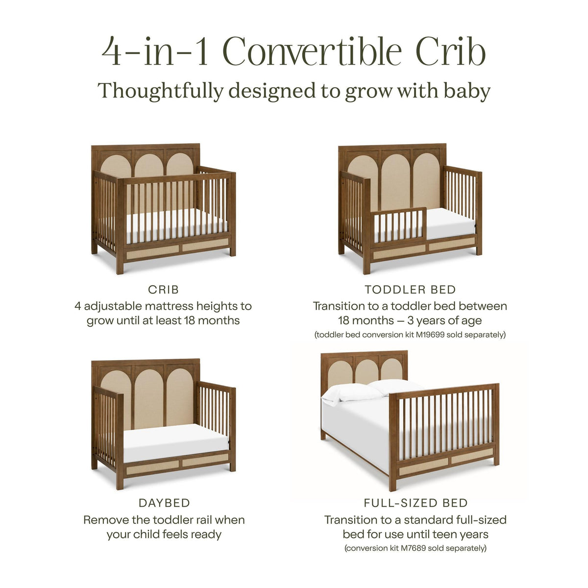 Namesake Eloise 4-in-1 Convertible Crib