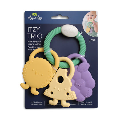 Itzy Trio™ Textured Silicone Teether