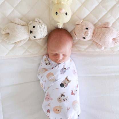 Oversized Swaddle Blanket | Barnyard Buddies