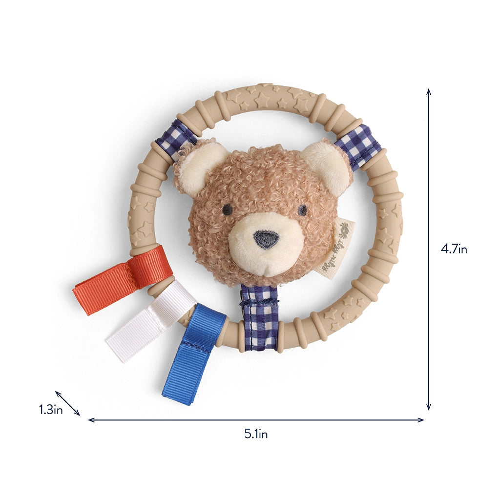 Itzy Ring Pal™ - Teething Ring with Plush Character
