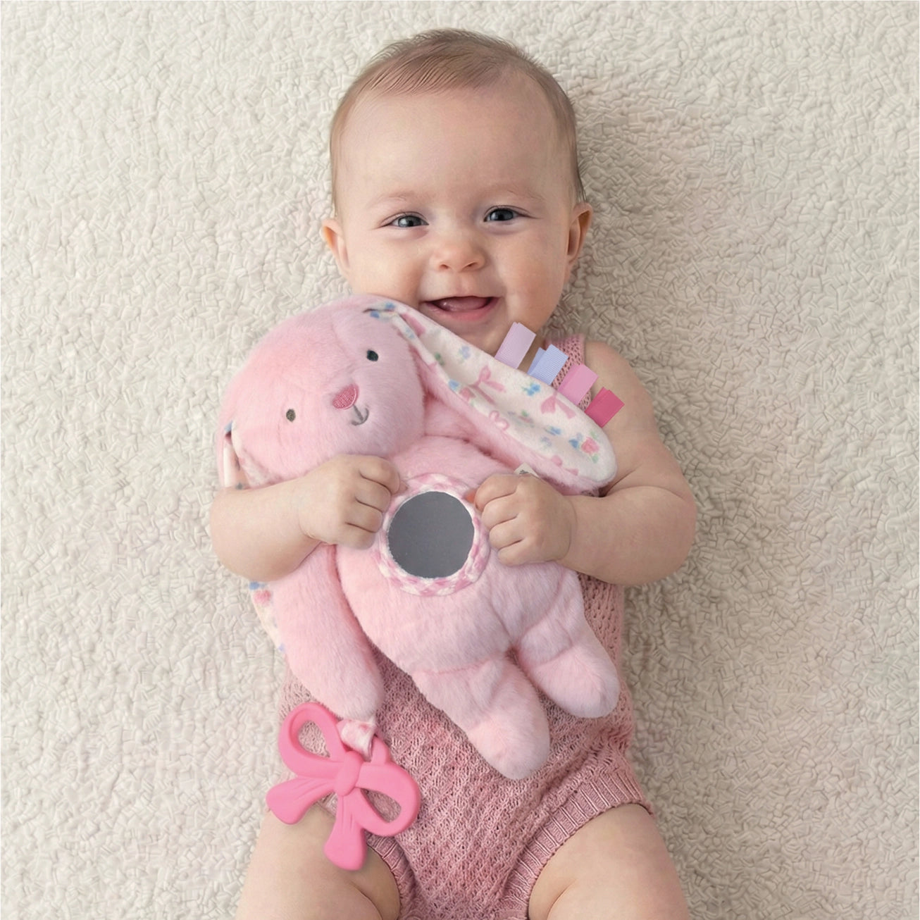 Pink Bunny Bitzy Traveler™ Plush Toy
