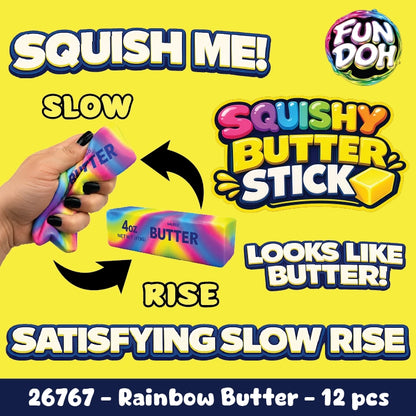 Fun Doh Rainbow Butter Slow Rise Squishy