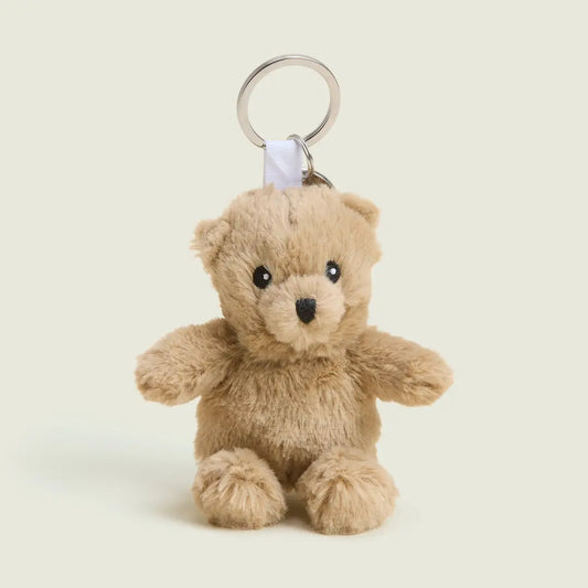 Brown Curly Bear Keyring