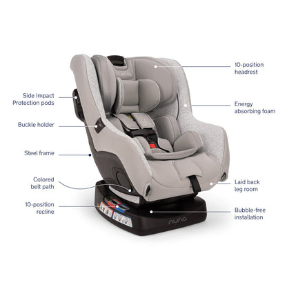 Nuna RAVA Convertible Car Seat | Sterling