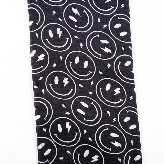 Lightning Smiles Muslin Blanket