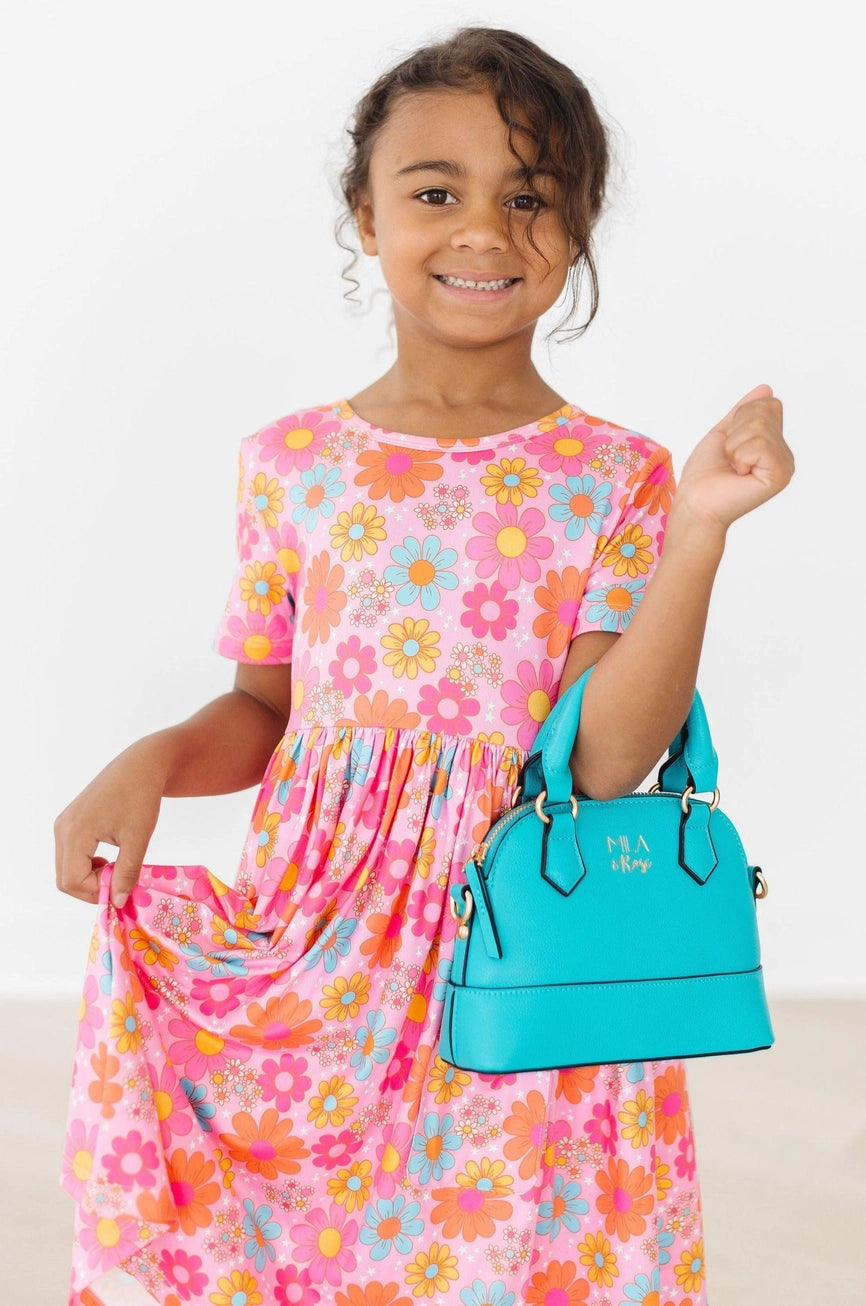 Caribbean Blue Girl's Crossbody Purse