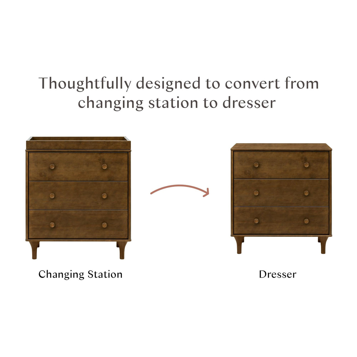 Babyletto Lolly 3-Drawer Changer Dresser with Removable Changing Tray