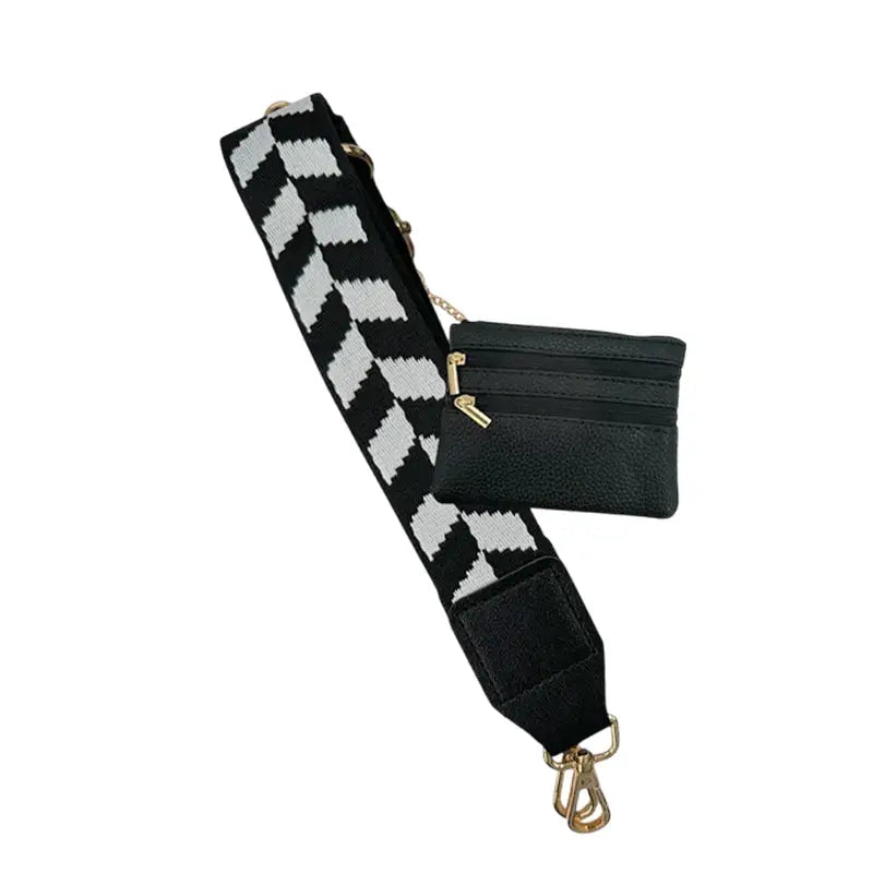 Cell Phone Crossbody - Black Triangle