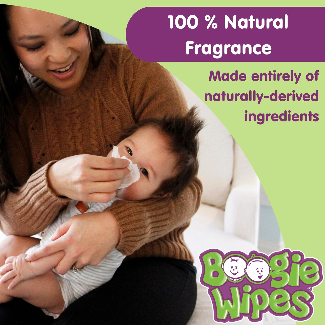 Boogie Saline Nose Wipes, Unscented, 30ct