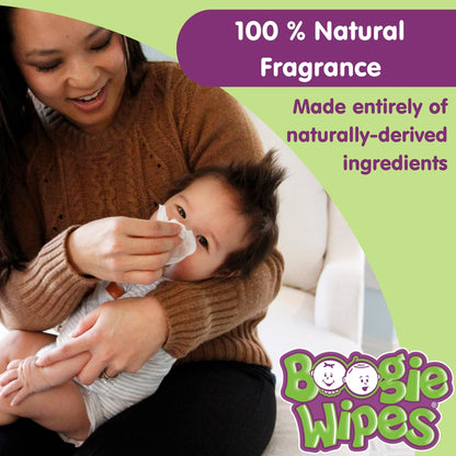 Boogie Saline Nose Wipes, Unscented, 30ct