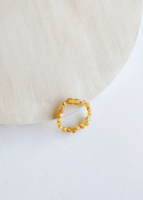 Raw Honey Amber || Anklet or Bracelet