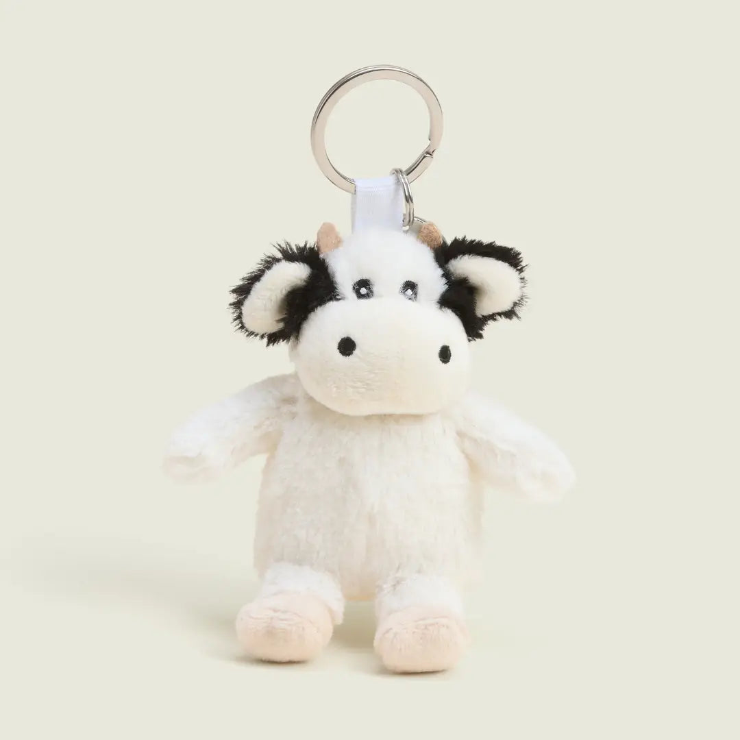 Black & White Cow Keyring