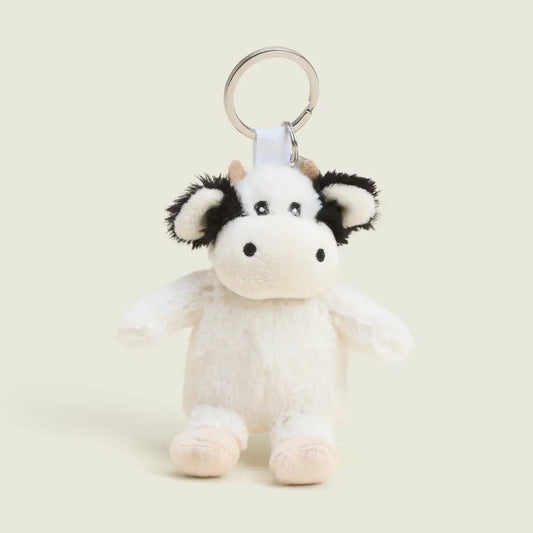 Black & White Cow Keyring