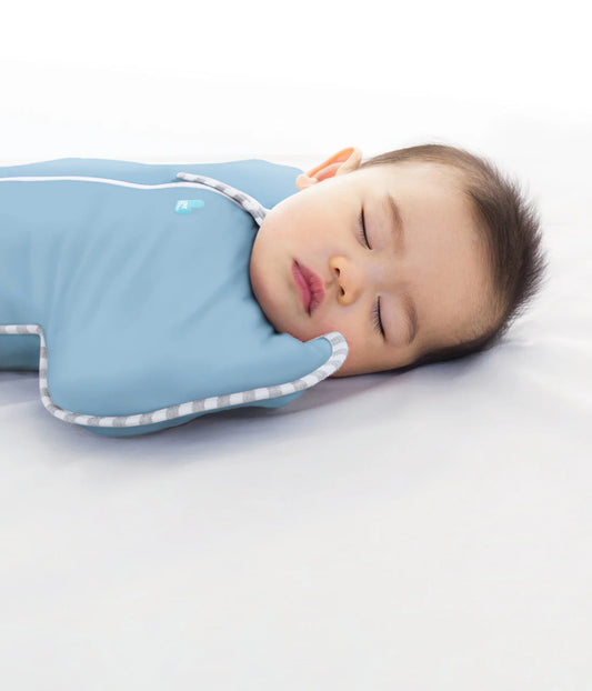 Swaddle Up™ 1.0 Tog Stretch Cotton - Dusty Blue