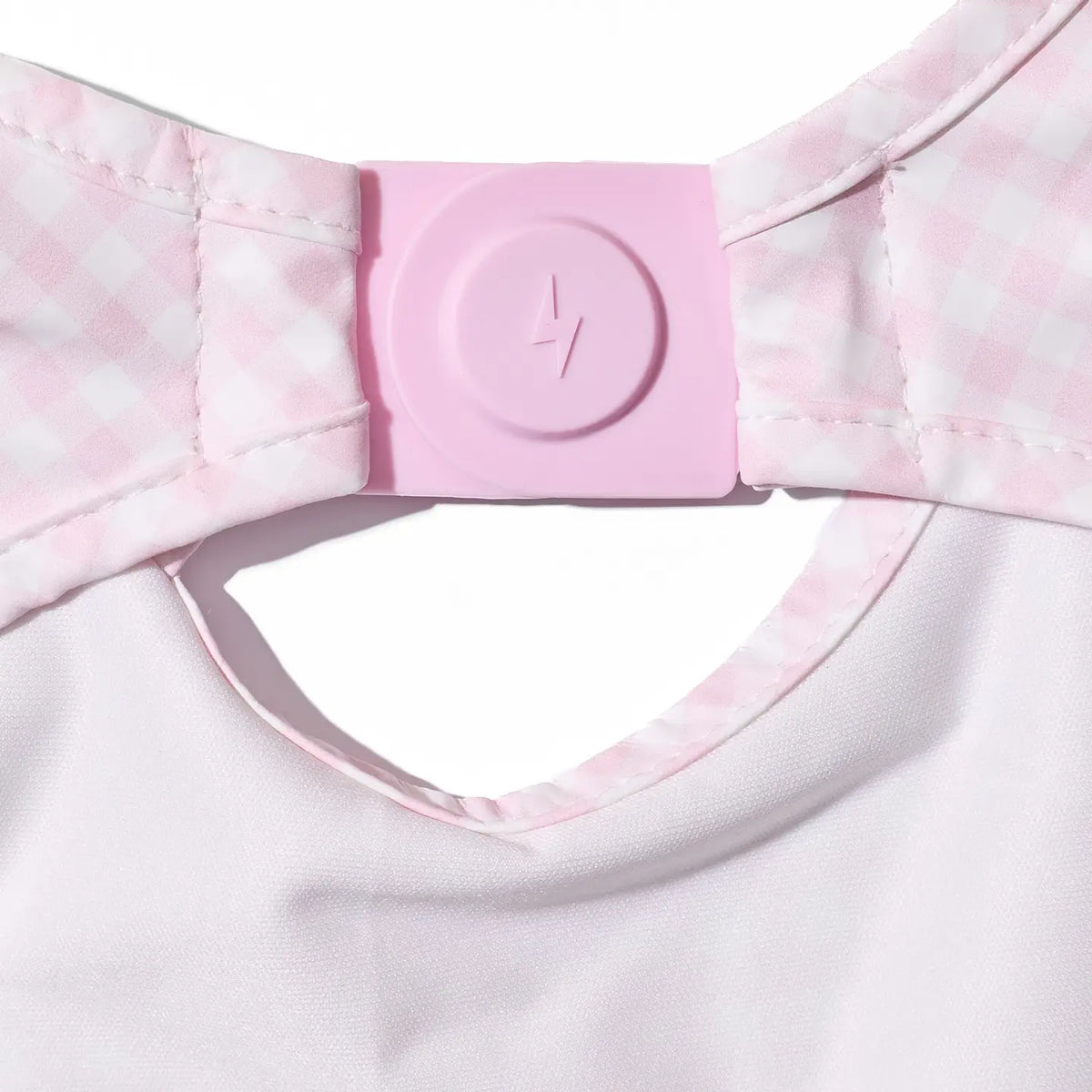 Magnetic Long Sleeve Bib - Petal Check