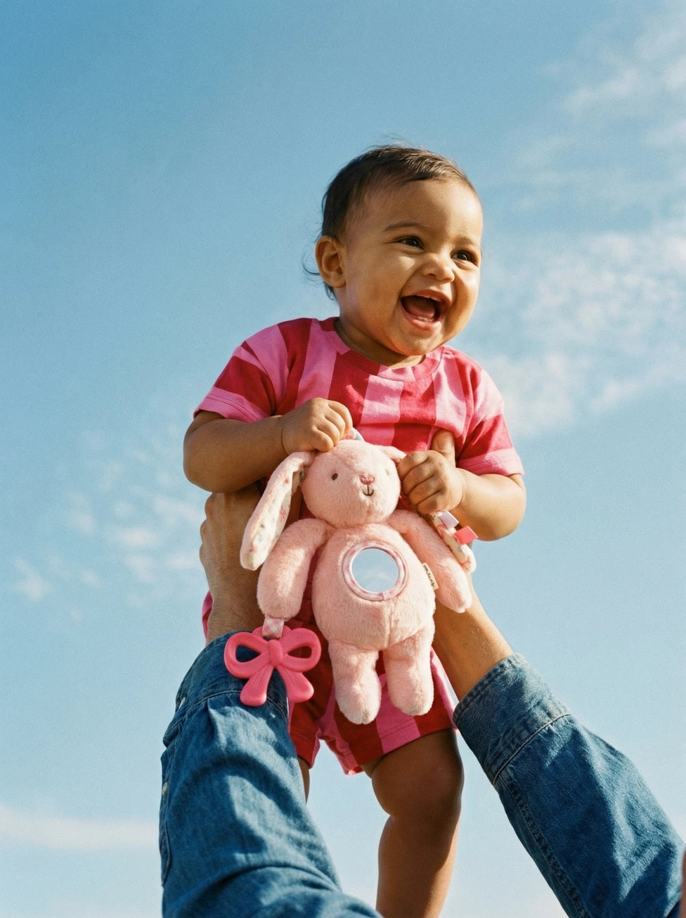 Pink Bunny Bitzy Traveler™ Plush Toy