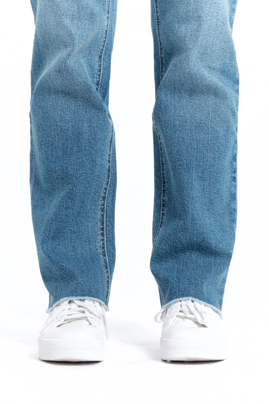 Maternity 32” Relaxed Straight Leg Jean w/ Bellyband- Samuel