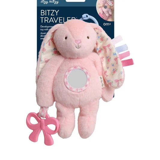 Pink Bunny Bitzy Traveler™ Plush Toy