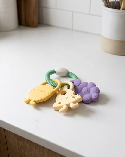 Itzy Trio™ Textured Silicone Teether