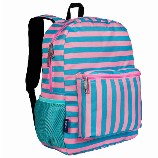 Pink Stripes Backpack - 16 Inch