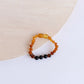 Raw Ombre Amber + Lava || Anklet or Bracelet