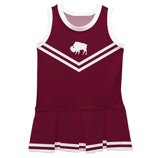 West Texas A&M Buffaloes Maroon Sleeveless Cheerleader Dress