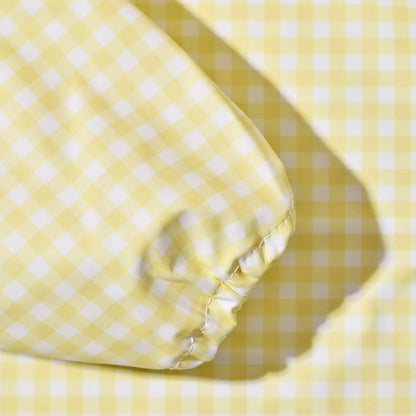 Magnetic Long Sleeve Bib - Butter Yellow Check
