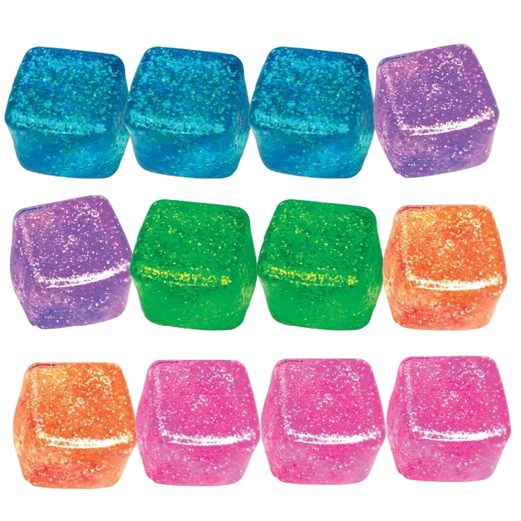 Fun Doh Squish & Squeeze Sparkle Cube Fidget Toy
