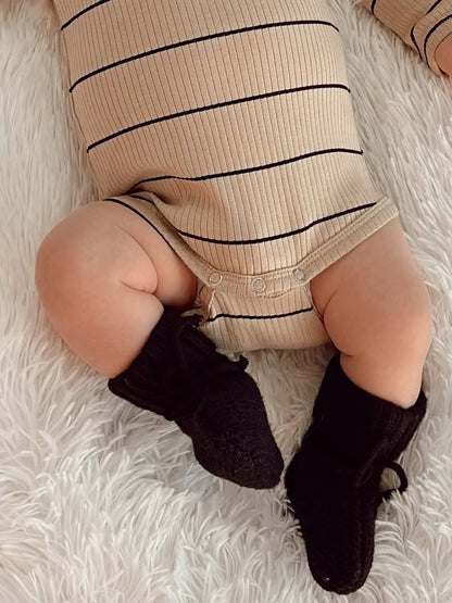 Knit Booties - Black