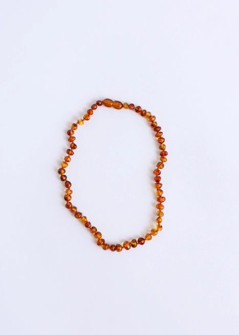 Polished Cognac Baltic Amber || Necklace