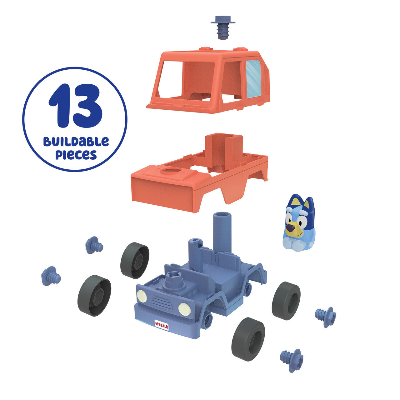 Build-A-Buddy™ Bluey Motorized Car with Drill