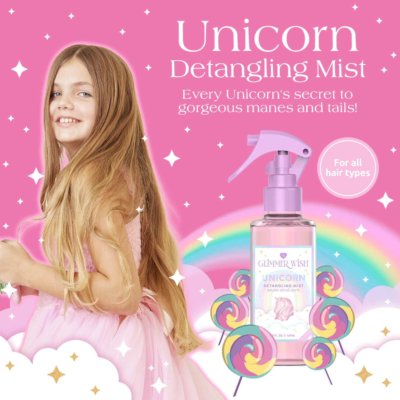 Mermaid Hair Detangling Mist - Unicorn