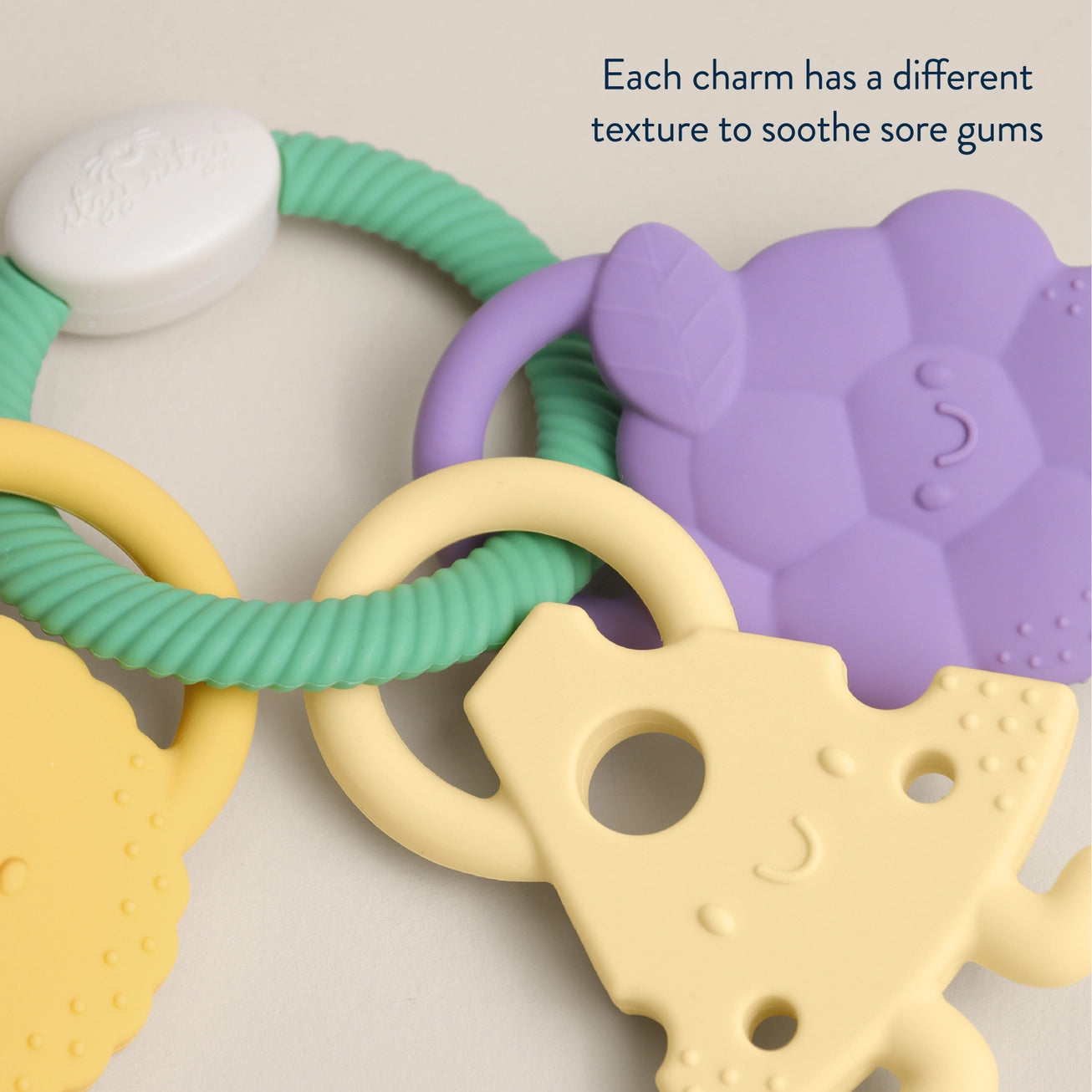 Itzy Trio™ Textured Silicone Teether