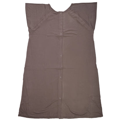 Maternity Mommy Labor & Delivery/ Nursing Gown - Cocoa Brown
