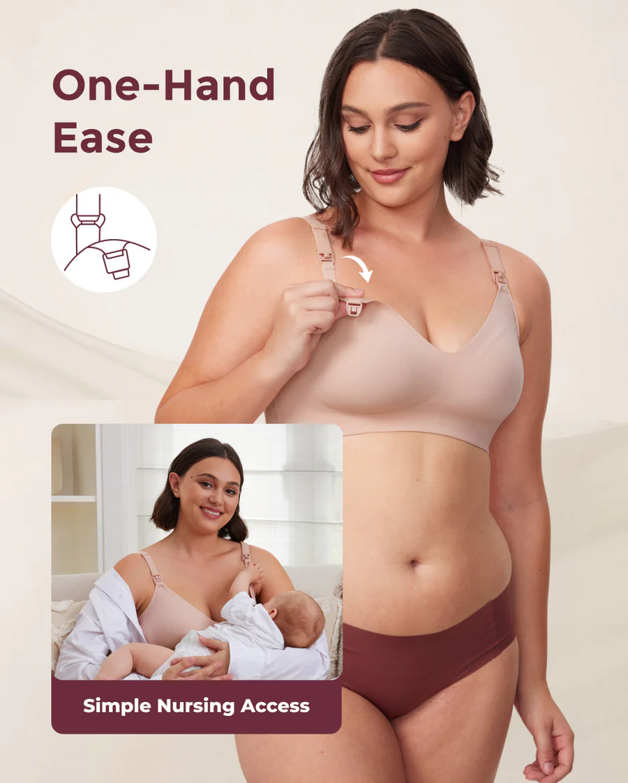 Ultra Soft Seamless Nursing Bra YN21 - Designed for M5 Pump